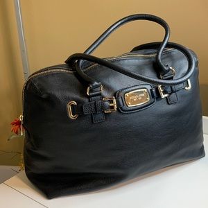 Michael Kors Black Leather satchel EUC